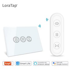 스마트 커튼 스위치 리모컨 전동 롤러 셔터 창 블라인드 앱 타이머 구글 홈 알렉사 음성 제어, 색상: 4. 1 Remote 1 switch, 1개