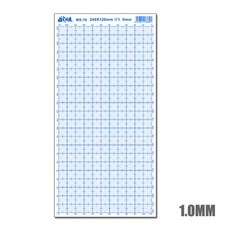模式玩造 MS078 鋼普拉模型改造 ABS膠板 帶刻度刻線板 240*120mm, 1個, MS078 - 1.0mm