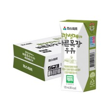 파스퇴르 무항생제 인증 바른목장 우유, 125ml, 240개