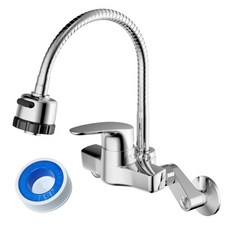 테프론 + 대림바스 벽붙이 코브라 주방 수전 YK6A12, 1개