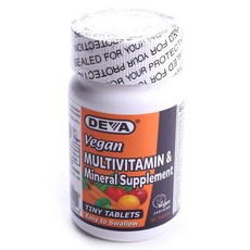 Deva Vegan綜合維他命礦物質迷你錠 無麩質, 90顆, 1罐
