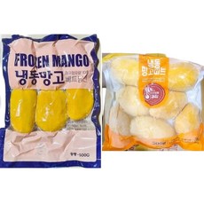 렌시푸드 망고 슬 500g/냉동/과일/쥬스/토핑/아이스/쉐이크/음료/빙수, 1개
