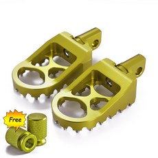 오토바이 풋 페그 MX 와이드 팻 발판 페달 시프터 할리 스 터 XL 883 1200 다이나 스트리트 밥 바버용, Gold, 1개, 1개입