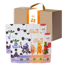 [영글어농장] 국내산 엄마만점 동결건조 과일칩 (설아복숭아 딸기 감귤 블루베리), 8개, 15g