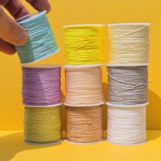 나일론 매듭실 0.8mm 실반지 팔찌만들기재료 파스텔버전, 06.실버그레이, 1개