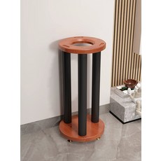 거치대 오디오 스피커 이중 인테리어 브래킷 선반, 유리 5세대 애쉬우드, 68cm