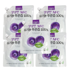 생생한 NFC 유기농 푸룬즙 100%, 5개, 500ml