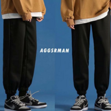 조거 팬츠 데일리 루즈핏 남성 남성 조거 팬츠 스트링 와이드 이지웨어 트레이닝 스포츠 운동