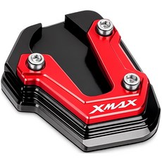 킹콩 XMAX 300 사이드 스탠드 클립 17 26년 미끄럼방지 확장 발판 패드 호환, 1개, 레드