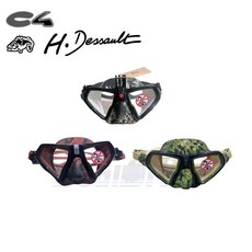 【海豹潛水】義大利 C4-HD 可拆式 GOPRO三色面鏡 潛水面鏡 GOPRO面鏡 潛水蛙鏡, 魔鬼綠,加購gopro支架