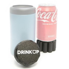 DrinkUp (2팩) 354.9ml(12온스) 캔 어댑터 473.2ml(16온스) YETI 캔 쿨러용 - MiiR CamelBak RTIC BrüMate 콜스터 또는 톨보, DrinkUp (2팩) 354.9ml(12온스) 캔 어