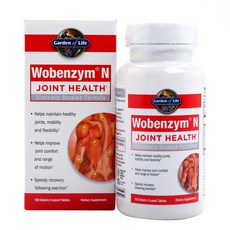 Garden of Life Wobenzym N骨骼膳食保健錠, 100顆, 1罐