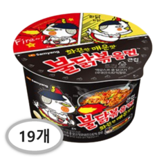 불닭볶음면 큰컵 105g, 19개