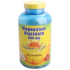 NATURAL BALANCE 甘氨酸鎂 400 毫克軟膠囊, 1個, 180 件