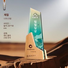 우드 트로피 우수 시상식 직원 크리스털 상패 송년회, 번호 017, 기본 색상