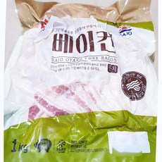 사조오양 베이컨(1kg) 업소용 통살 뭉치 파지베이컨, 1kg