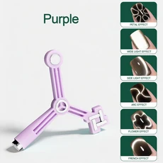 네일팝 4-IN-1 강력 자석 캣아이 젤 폴리쉬 삼각형 스틱 5가지 스타일 효과 아트 홈툴 1개, 02 SHYCT-003