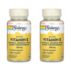 솔라레이 비타민 E 드라이 폼 268mg 캡슐, 2개