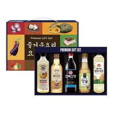 해표 백설 청정원 정통 요리 바삭요리유 올리고당 전복간장 맛술 양조식초 명절 선물세트, 1세트, 500ml