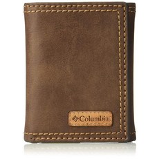 컬럼비아 Columbia 남성용 RFID 가죽 트라이 폴드 지갑
