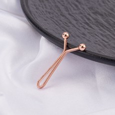 바지옷핀 허리핏 바지 조절 무손상 고정 옷핀 브로치, 10개, 로즈골드