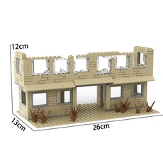 WW2 군사 빌딩 블록 전장 하우스 액세서리 모델 센트리 타워 명령 포스트 벙커 장난감 선물, 09 model 4