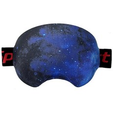 Wanty 라이크라 극세사 스키 스노보드 고글 커버 슬리브 프로텍터 렌즈 보호 여행 보관용(해파리), 블루