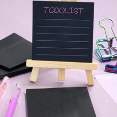 할일관리 검정색 메모지 투두리스트 스티커