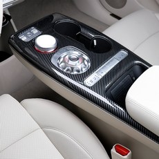 유투카 호환 GV60 실내 실외 튜닝 용품 우드 카본 몰딩, 기어패널 커버 [카본], 기어