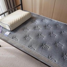 라텍스싱글매트리스 일인용침대매트 위생 소형 60 패드 손님용 이층침대 1인매트리스 쿠션 (색상 분류-라텍스매트리스 (리본그레이6cm) 침대 사이즈 적용-90폭x190길이)