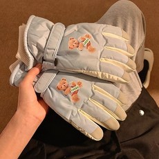 可愛小熊分指手套