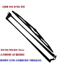 지게차 와이퍼 윈도브러시 자동차와이퍼 블드 나사포함 모터 굴삭기, 1개, A. Shantui 30E 앞유리 와이퍼 + 블드