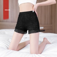 DIU 安全褲女防走光夏季薄款外穿不卷邊蕾絲寬鬆短褲居家打底保險短褲