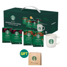 스타벅스 프리미엄 스틱원두커피 2종80개 머그잔 선물세트, 스틱커피, 80개