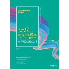 정인국 행정법총론 실전동형 모의고사(2021):7급 9급 공무원 외 국가고사 대비, 메가스터디교육