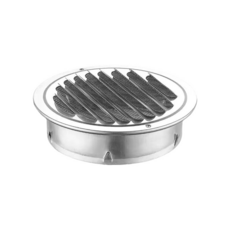 304不銹鋼風帽 平頭防雨通風罩 外牆排風口防風罩, 1組, 70mm【可用於75PVC管】, 本色, 1入