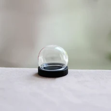 개방형 원형 유리 Cloche 글로브 디스플레이 돔 커버 병 영원한 나무 받침대가 있는 1/2X 20/25/30/35mm, 02 1pc, 05 NO3 25x20mm