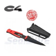 義大利 C4 Knife Ronin Red 紅色浪人 口哨刀 潛水刀 調鏢 解鏢 求生口哨, 1個, 紅色