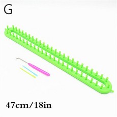 휴대용 뜨게 키트 창의적인 DIY 스카프 직조 도구 하이 퀄리티 플라스틱 모자 니트 액세서리 1 세트, green, 1개