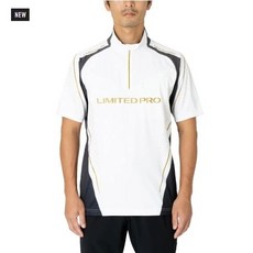 SHIMANO 23 SH-125W LIMITED PRO 限量專業半頂級半拉鏈短袖釣魚衫, 白色,L