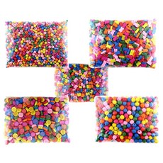 나무비즈 나무구슬 비즈공예 팔찌만들기 (대용량) 칼라 원목 모양비즈 pkb+23446zh