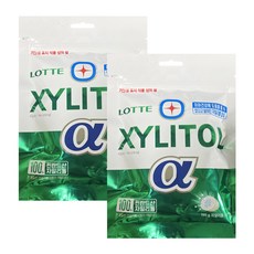 롯데 자일리톨 알파 오리지널 리필, 195g, 2개