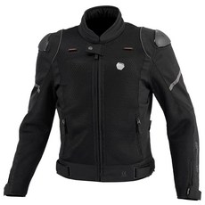 KOMINE JK-164 網眼透氣防摔外套 CE標準2級護具 透氣舒適 防風高領設計, black