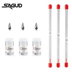 3PCS 0.2/0.3/0.5mm 멀티 타입 에어 브러시 교체 용 바늘 노즐 수리 키트, 3.SD-3641(3080)-235