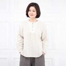 엄마옷 레이스 면 생활한복 티셔츠 6CVB14408마담 미시 중년여성 빅사이즈 50대 60대 70대 할머니옷