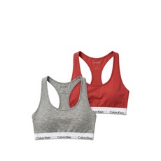 캘빈클라인 로고 트리밍 레이서백 브라