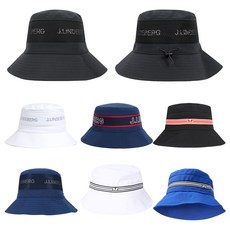 제이린드버그 남성 덴버 버킷햇 골프 자외선 차단 벙거지, Black, 1개