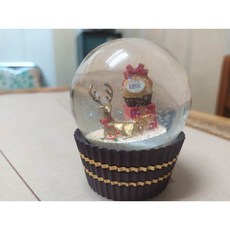 企業款-金莎巧克力情人節水晶球, 1個, 金鹿