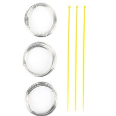 업위드 철사 케이블타이 세트 철사타이 공예용철사0.6 케이블타이3P철사3묶음