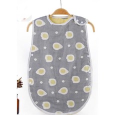 愛兒寶 六層紗布睡袋 嬰兒防踢被 透氣吸汗四層泡泡紗背心式蘑菇寶寶睡袋